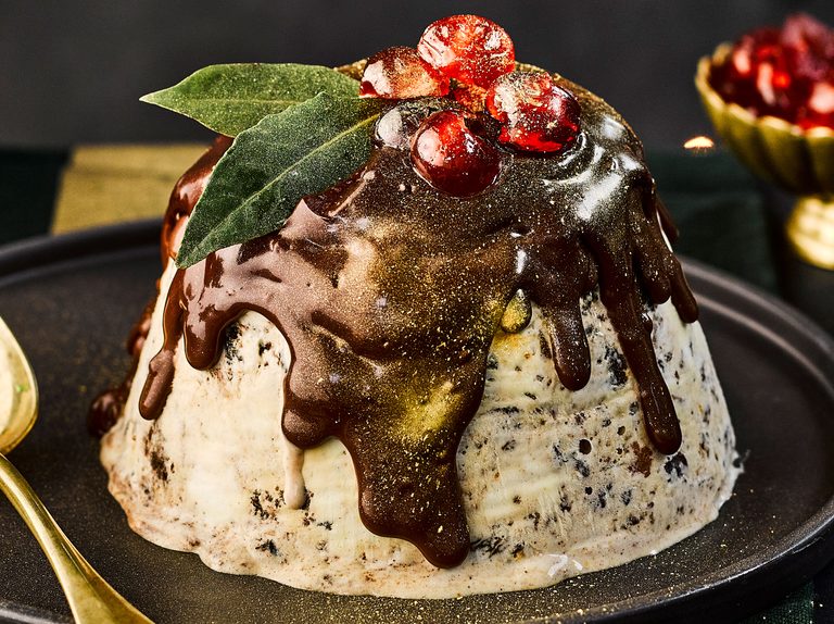 A Refreshing Twist: Christmas Pudding Ice-Cream Bombe